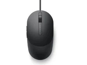 Dell Laser Wired Grey and Black Mouse - MS3220